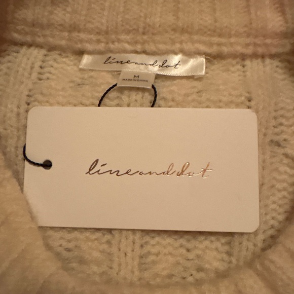 Line and Dot Thick Winter Sweater NWT - Picture 3 of 4